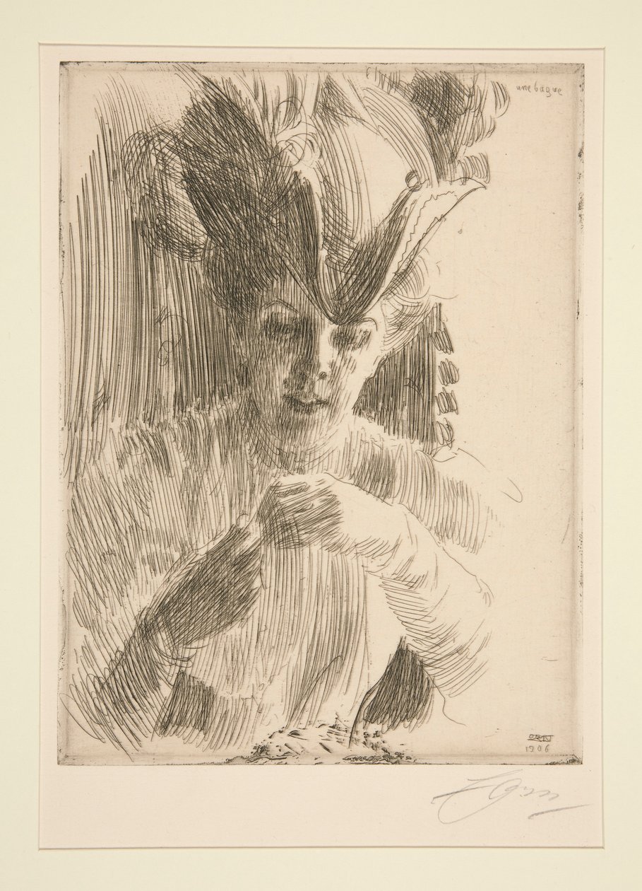 En ring (Mrs. Wentzel Hagelslam) av Anders Leonard Zorn