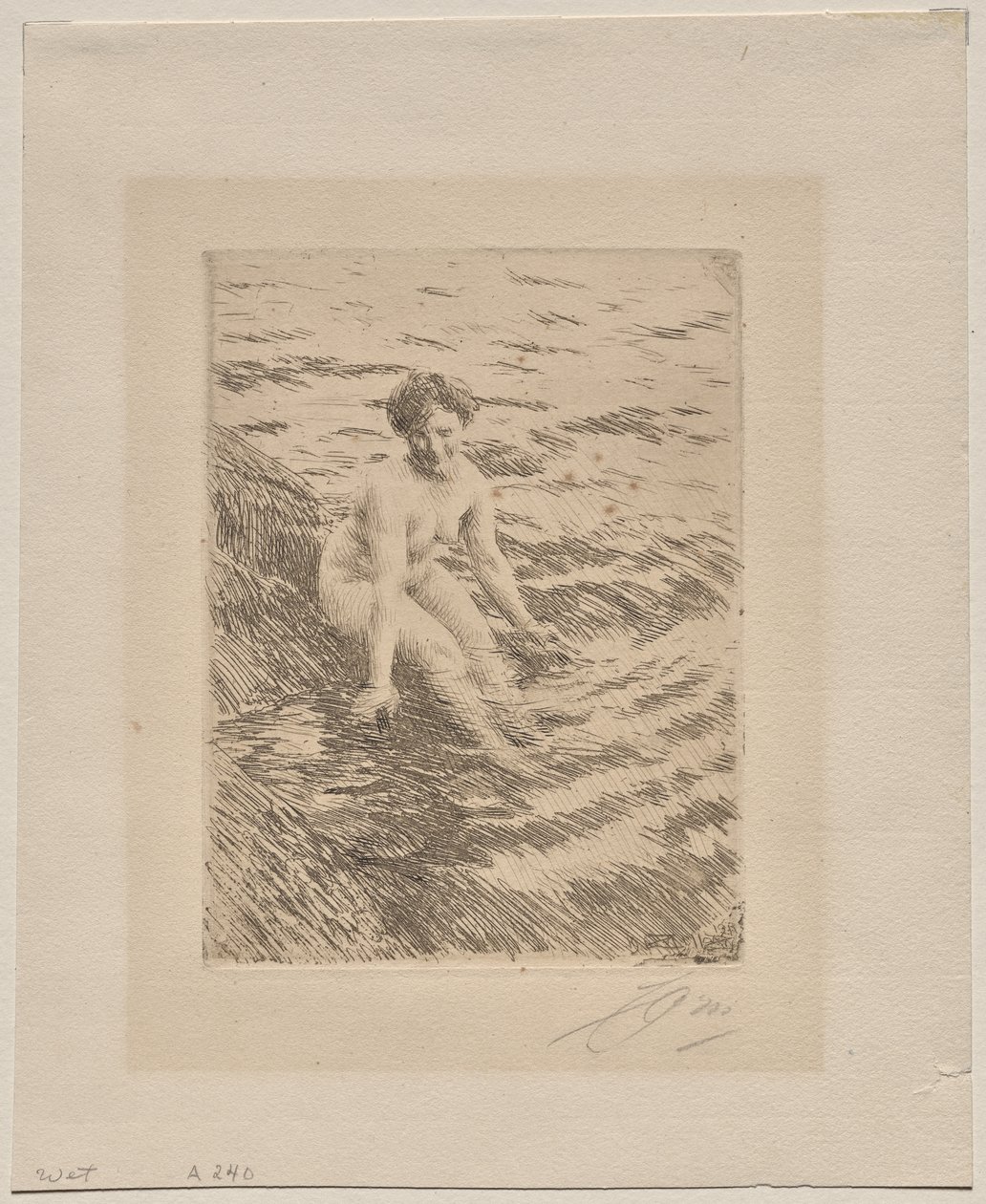 Våt av Anders Leonard Zorn