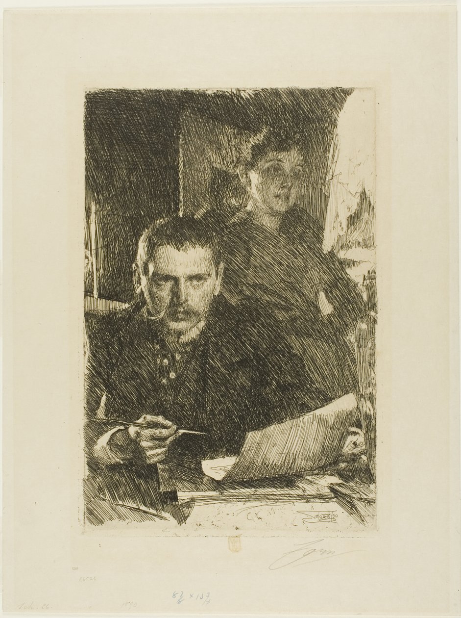 Zorn og hans kone av Anders Leonard Zorn