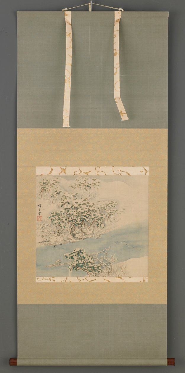 Arashiyama i snø, Edo-perioden, 1800-tallet. av Ando Hiroshige