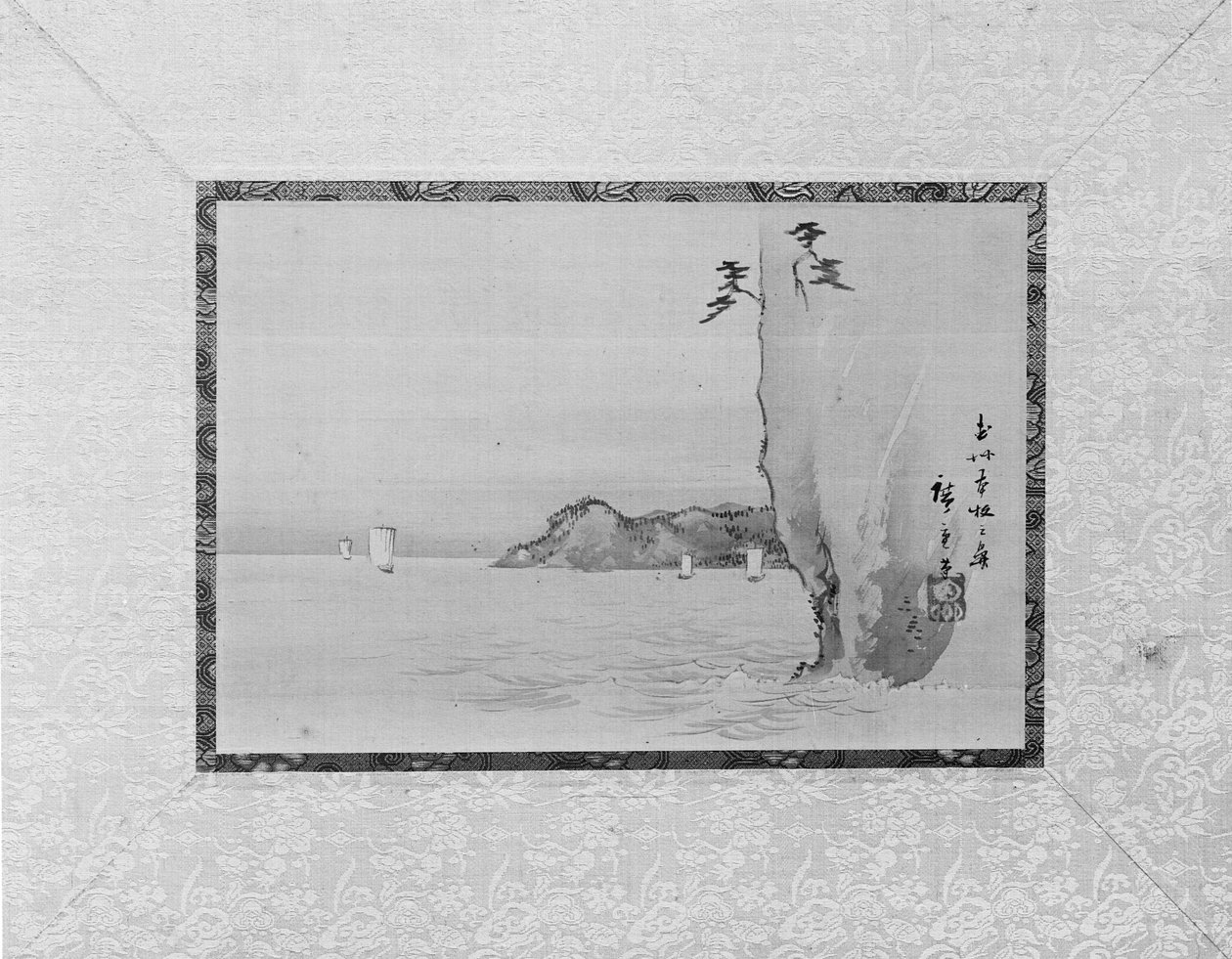 Honmoku-bukten i Musashi-provinsen, 1800-tallet. av Ando Hiroshige
