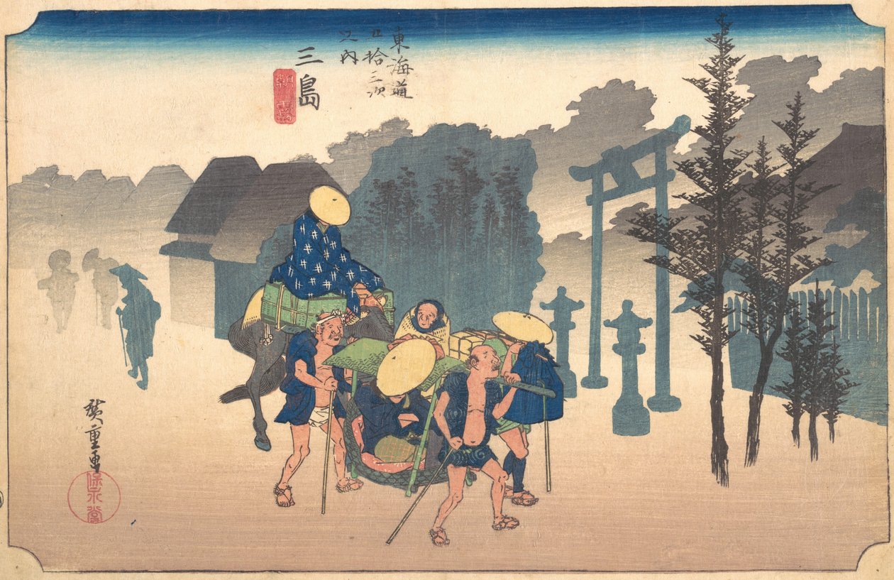 Morning Mist, 1800-tallet. av Ando Hiroshige