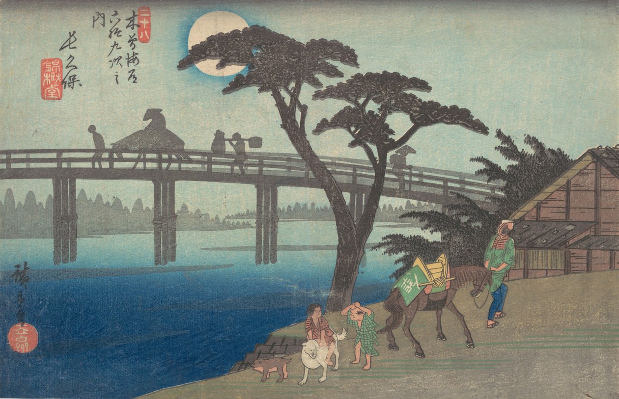 Nagakubo S Tachion. 28. av Ando Hiroshige