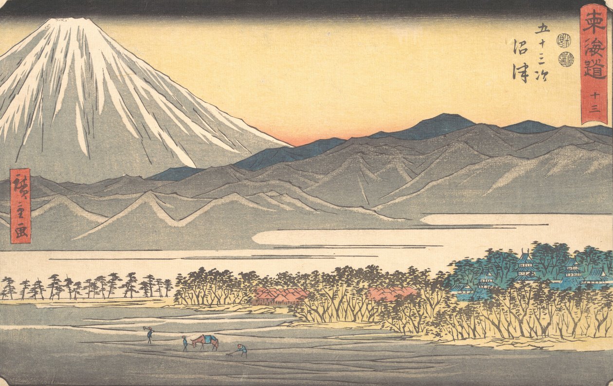 Numazu, liksom 1840., ca. 1840. av Ando Hiroshige