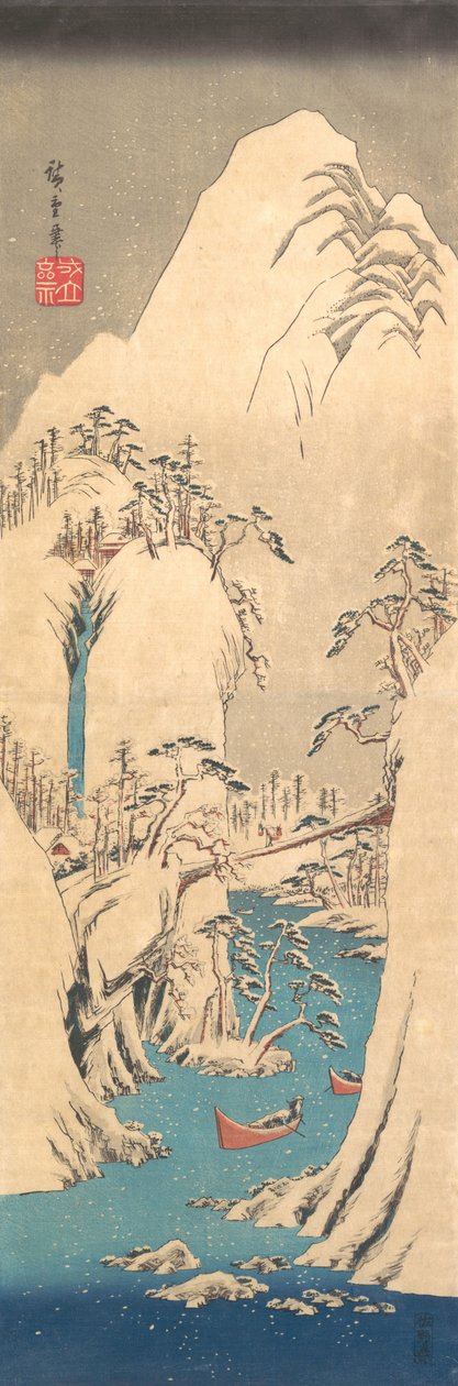 Snowy Gorge. av Ando Hiroshige