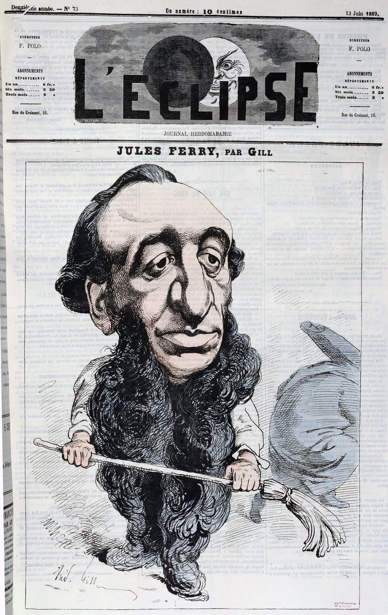 Jules Ferry (1832-93), omslagsillustrasjon fra magasinet 