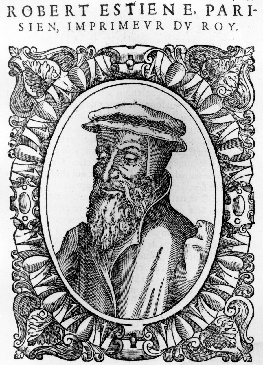Portrett av Robert Estienne, av Andre Thevet