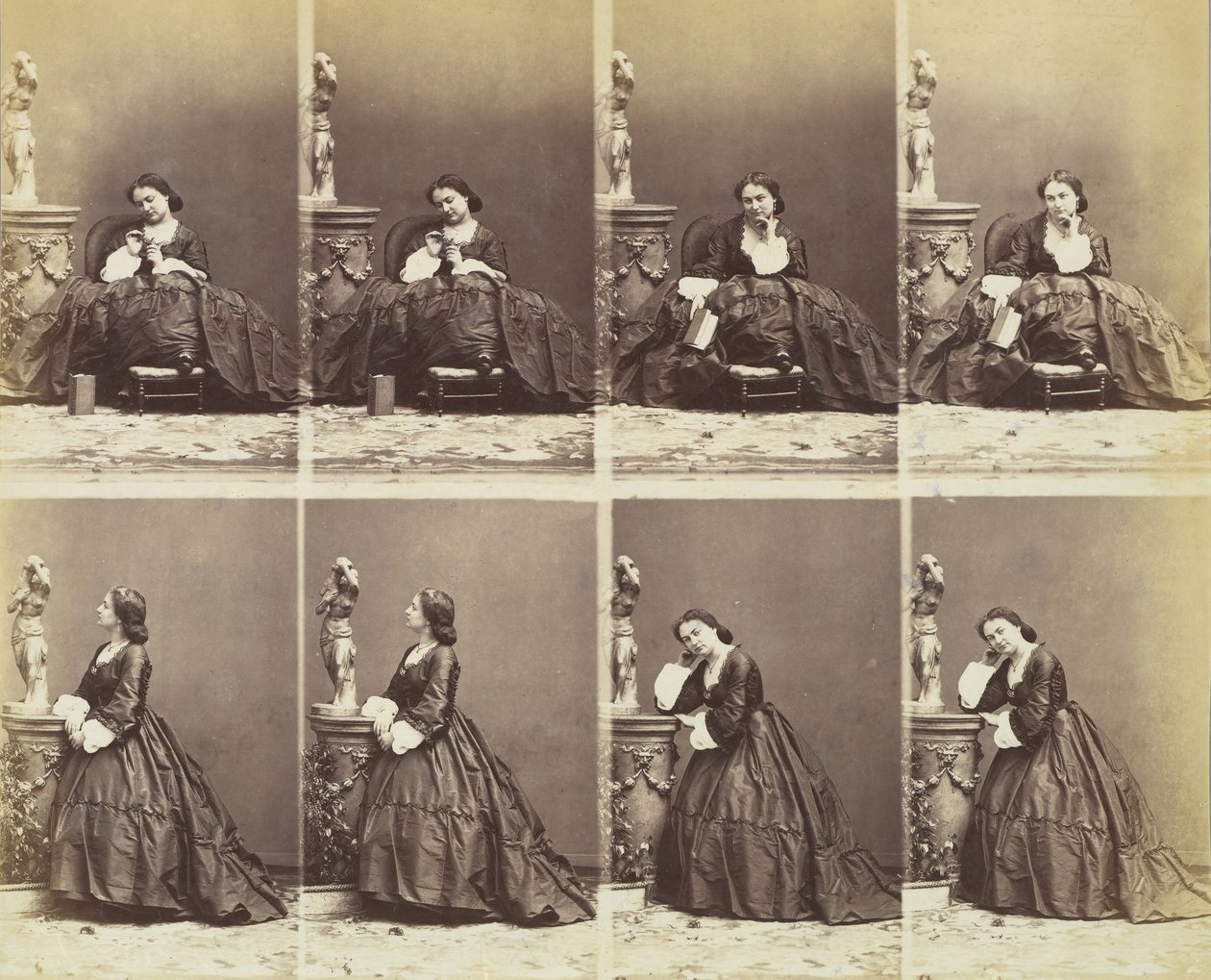 Bertha, 1862. av Andre Adolphe Eugene Disderi