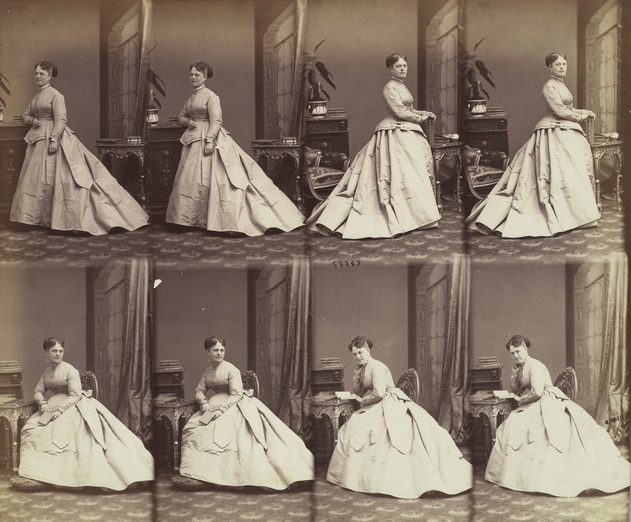 Esther David, 1866. av Andre Adolphe Eugene Disderi
