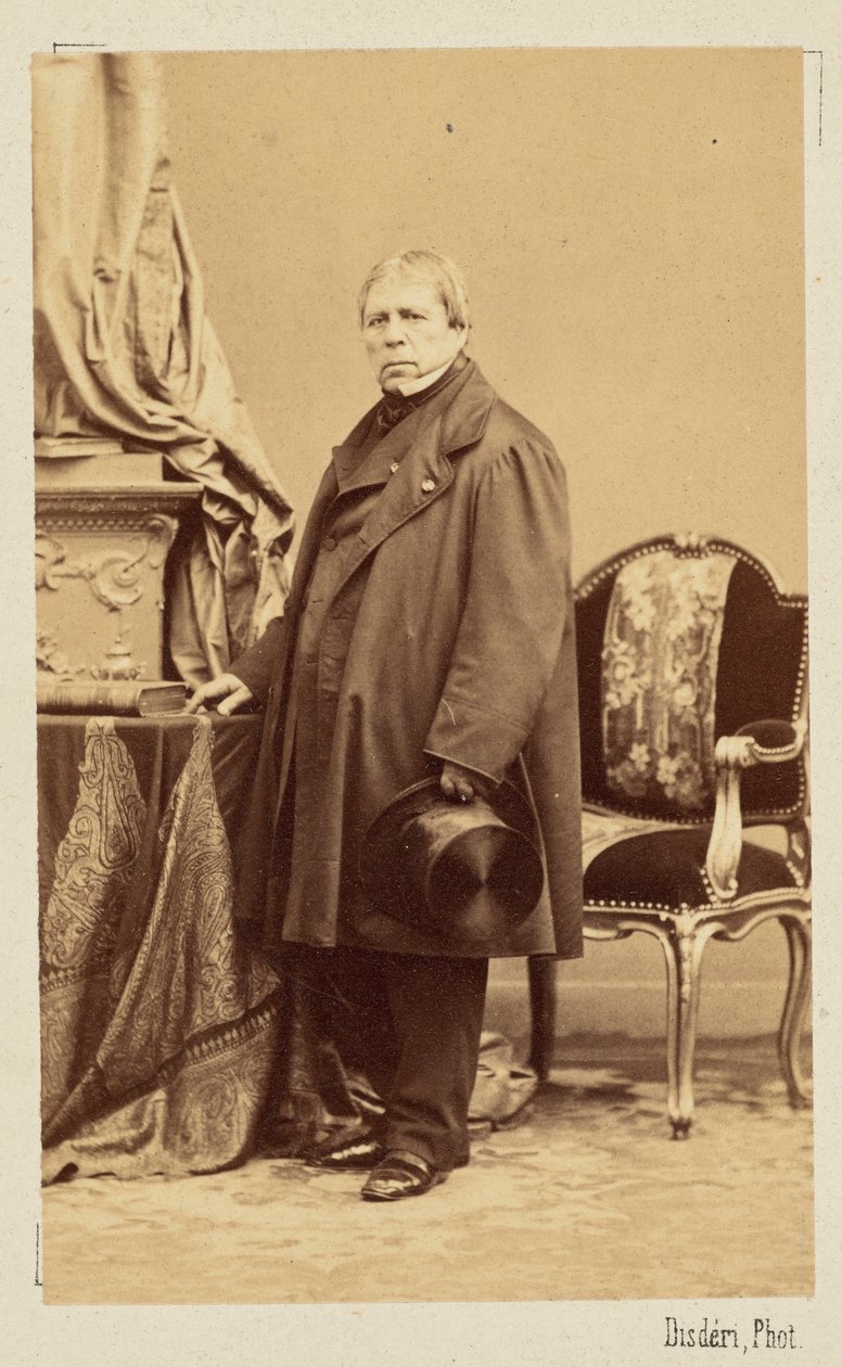 Jean-Auguste-Dominique Ingres, ca 1860. av Andre Adolphe Eugene Disderi
