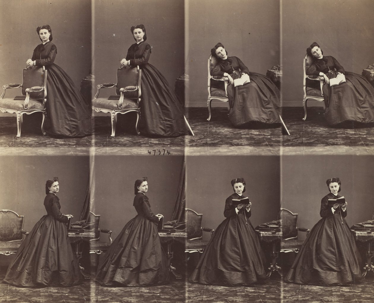 Leontine Walter, 1863. av Andre Adolphe Eugene Disderi