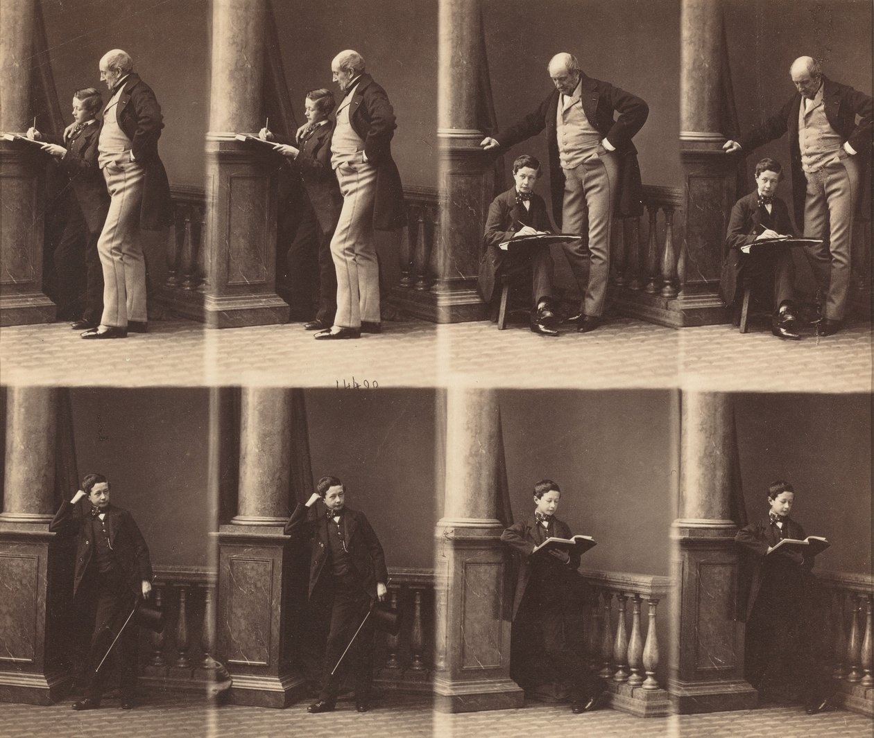 Mr. Jadin og sønn av Andre Adolphe Eugene Disderi