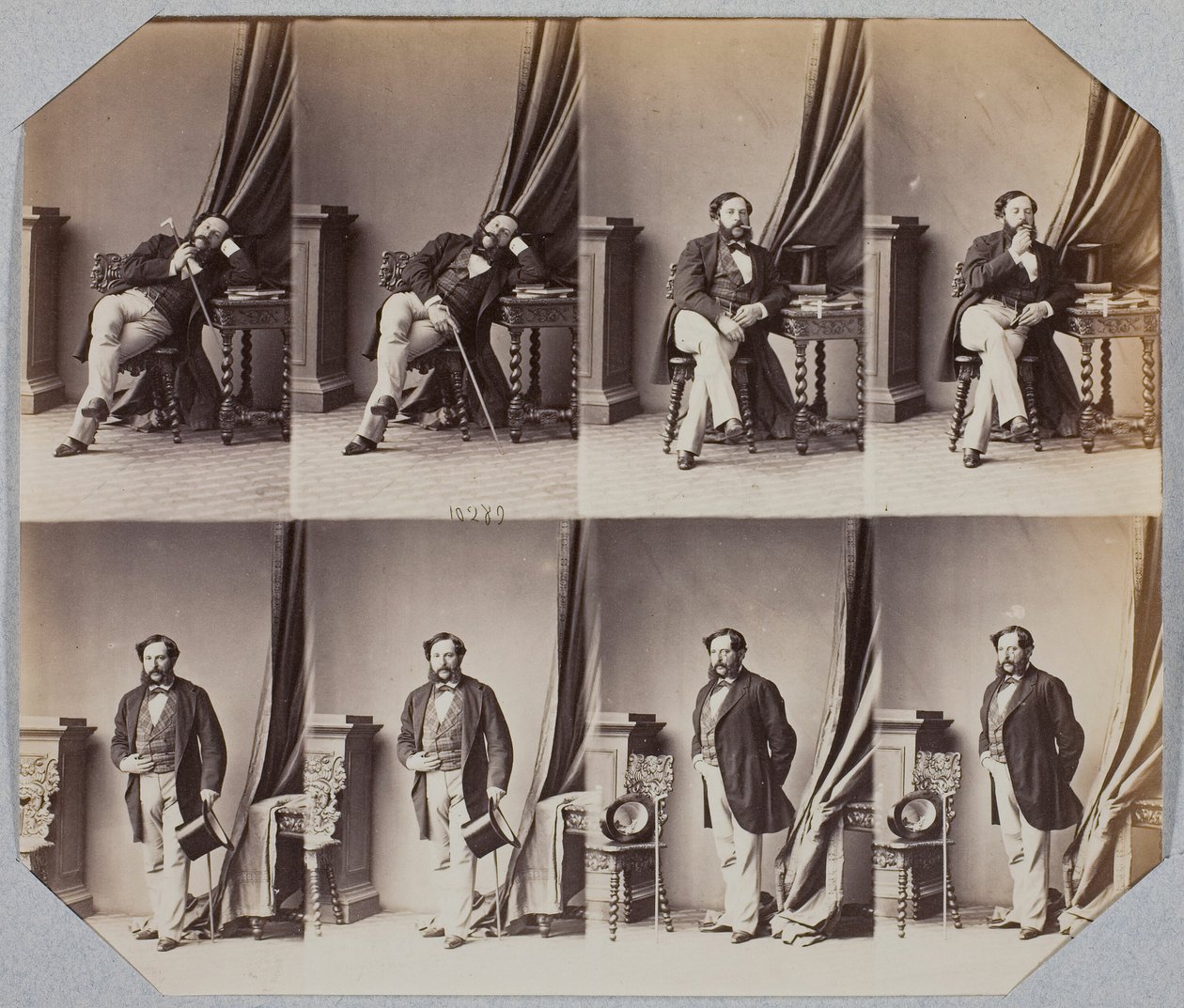 Napoleon Coste, 1859. av Andre Adolphe Eugene Disderi
