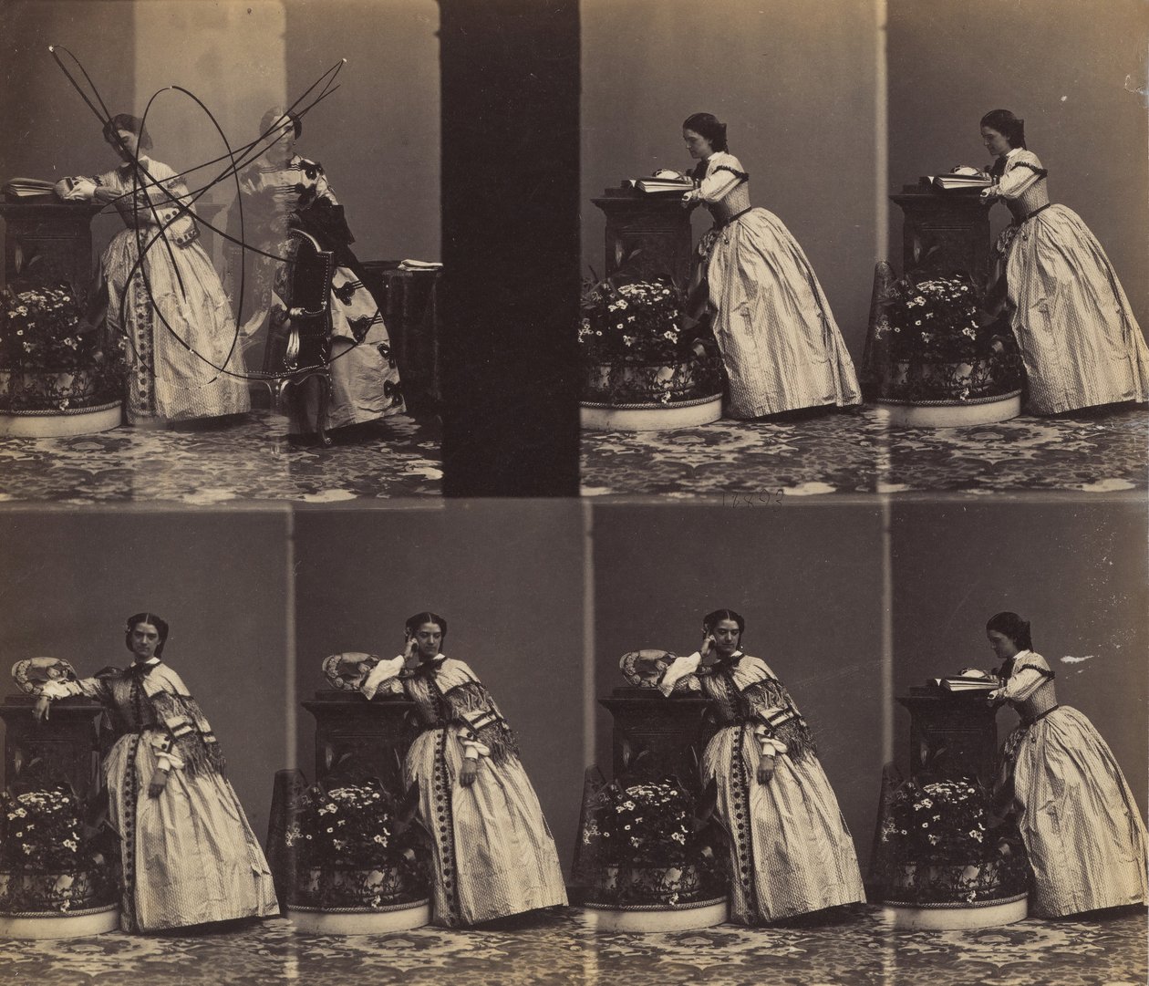 V Queniaus, mai-juni 1860. av Andre Adolphe Eugene Disderi