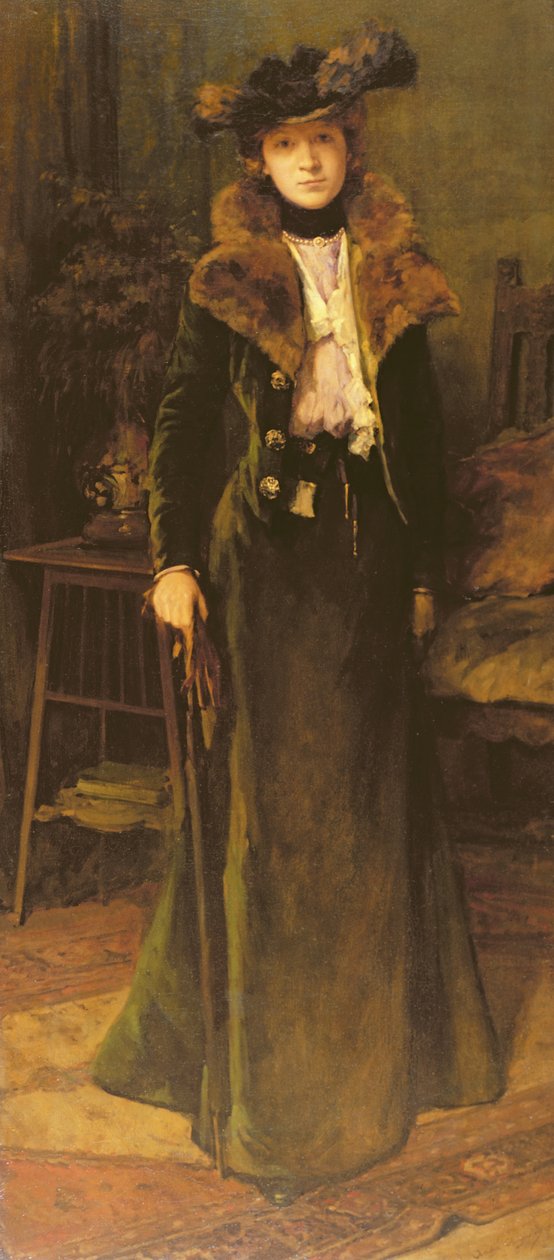 Dame i et interiør av Andre Cluysenaar