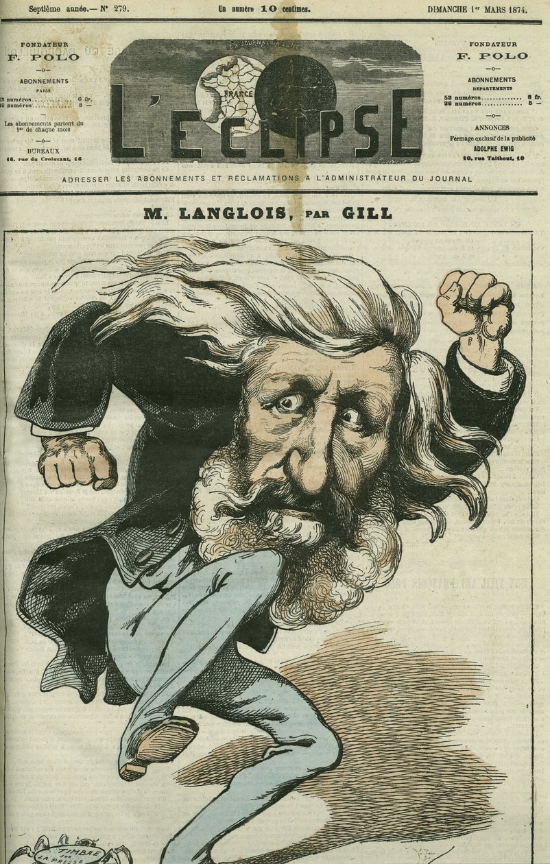Tegneserie av Jean-Charles Langlois (Jean Charles Langlois av Andre Gill