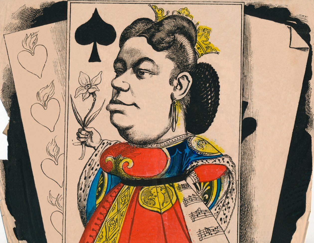 Marie Sass fra operaen, 1867. av Andre Gill