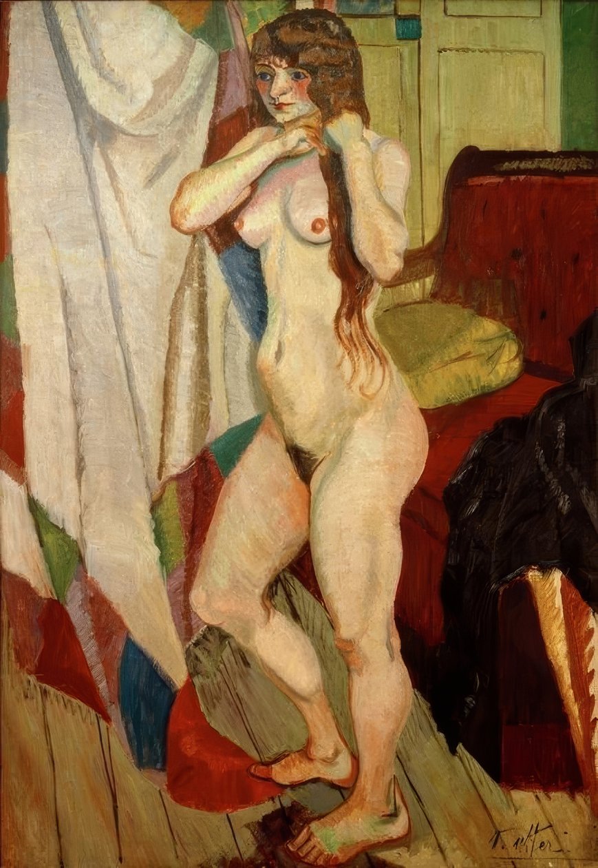 Suzanne Valadon gjør håret hennes av Andre Utter