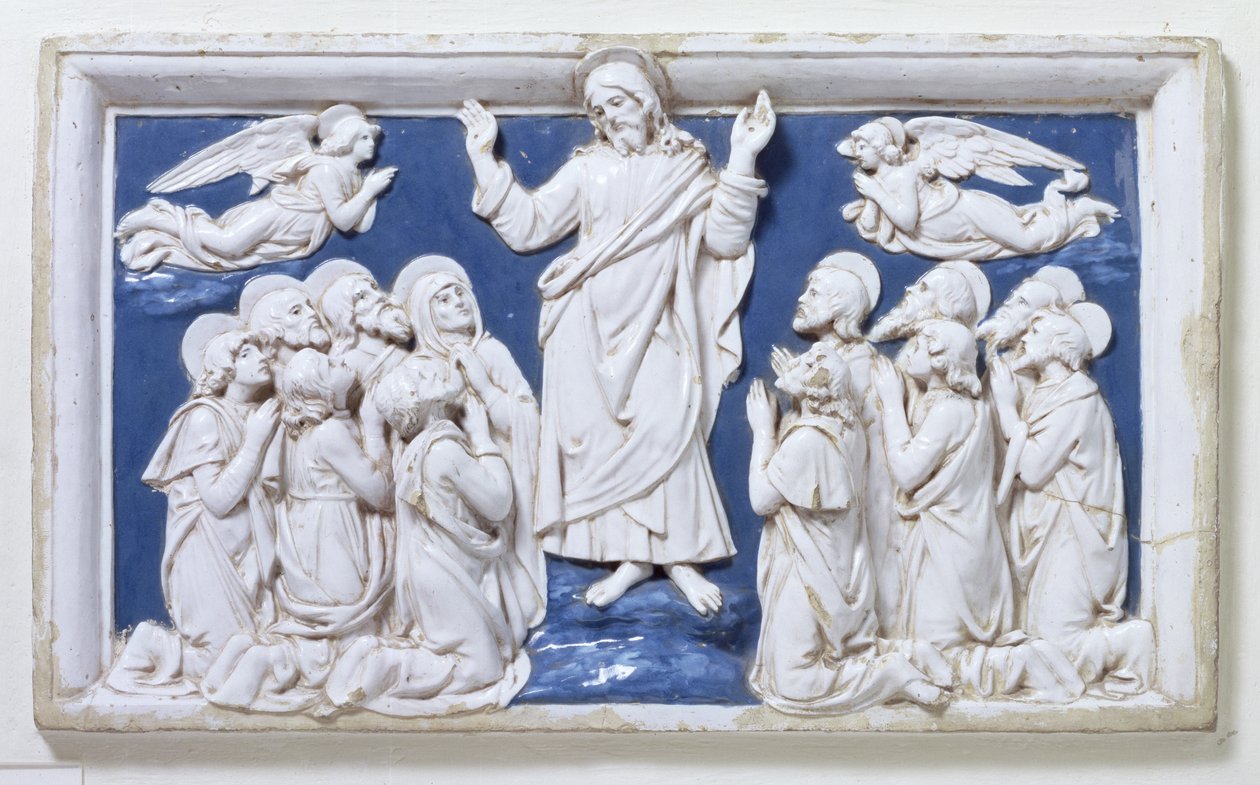 The Ascension (glasert terrakotta) av Andrea Della Robbia