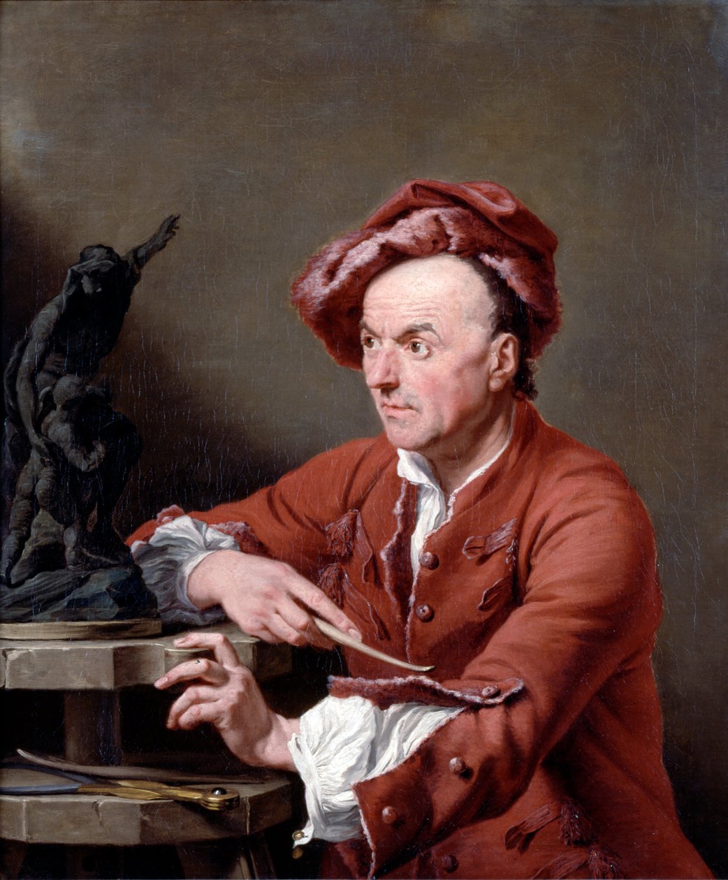 Louis Francois Roubiliac av Andrea Soldi