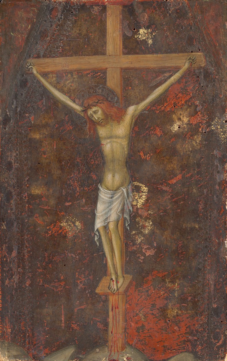 The Crucifixion (revers), ca. 1415 (tempera på panel) av Andrea di Bartolo