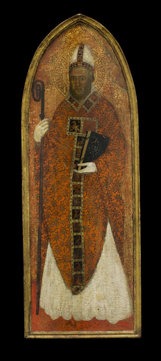 Saint Nicholas of Bari, ca. 1365 (tempera og bladgull på tre) av Andrea di Bonaiuto fl.1343 77 Andrea di Bonaiuto fl.1343 77