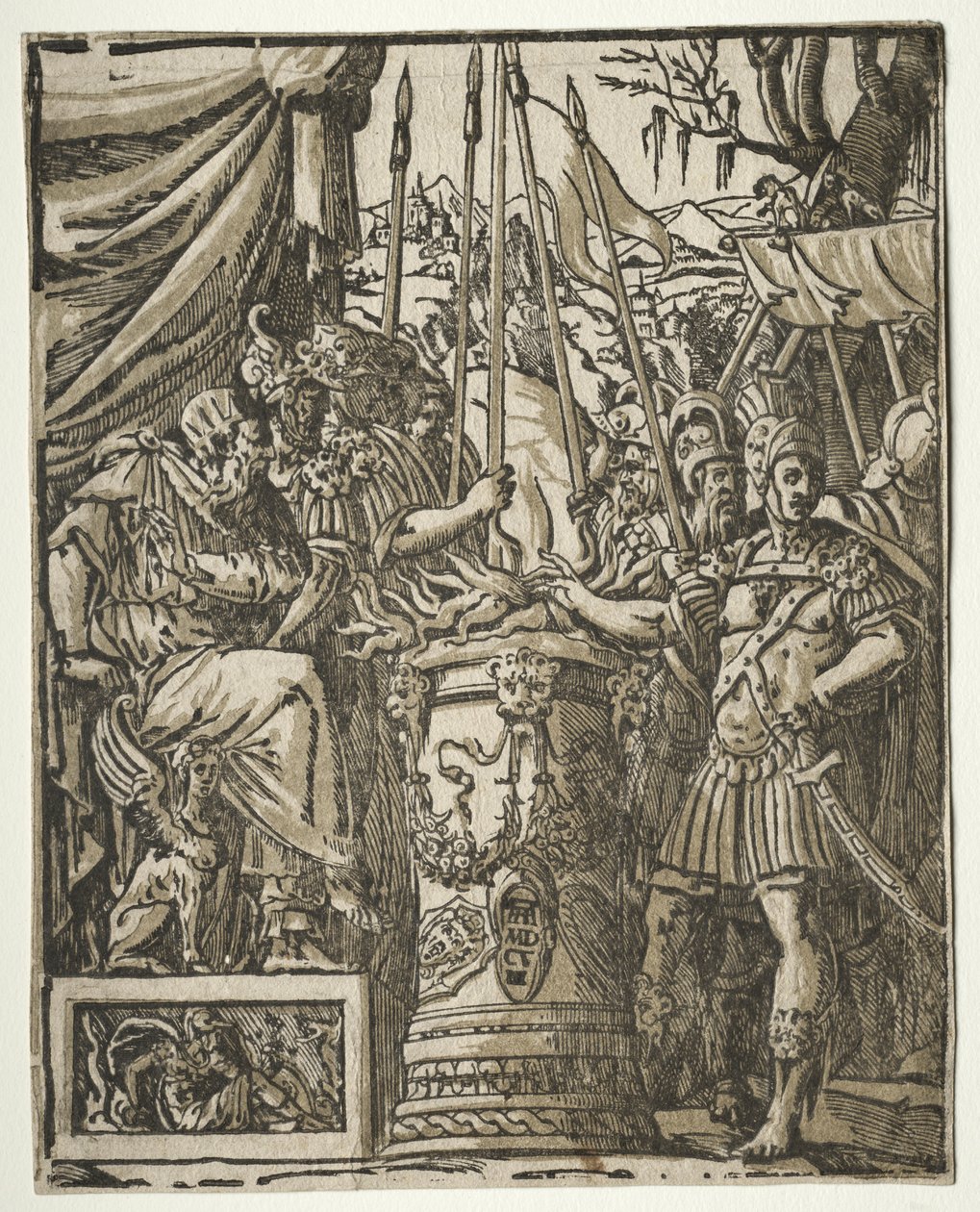 Mucius Scaevola av Andrea Andreani