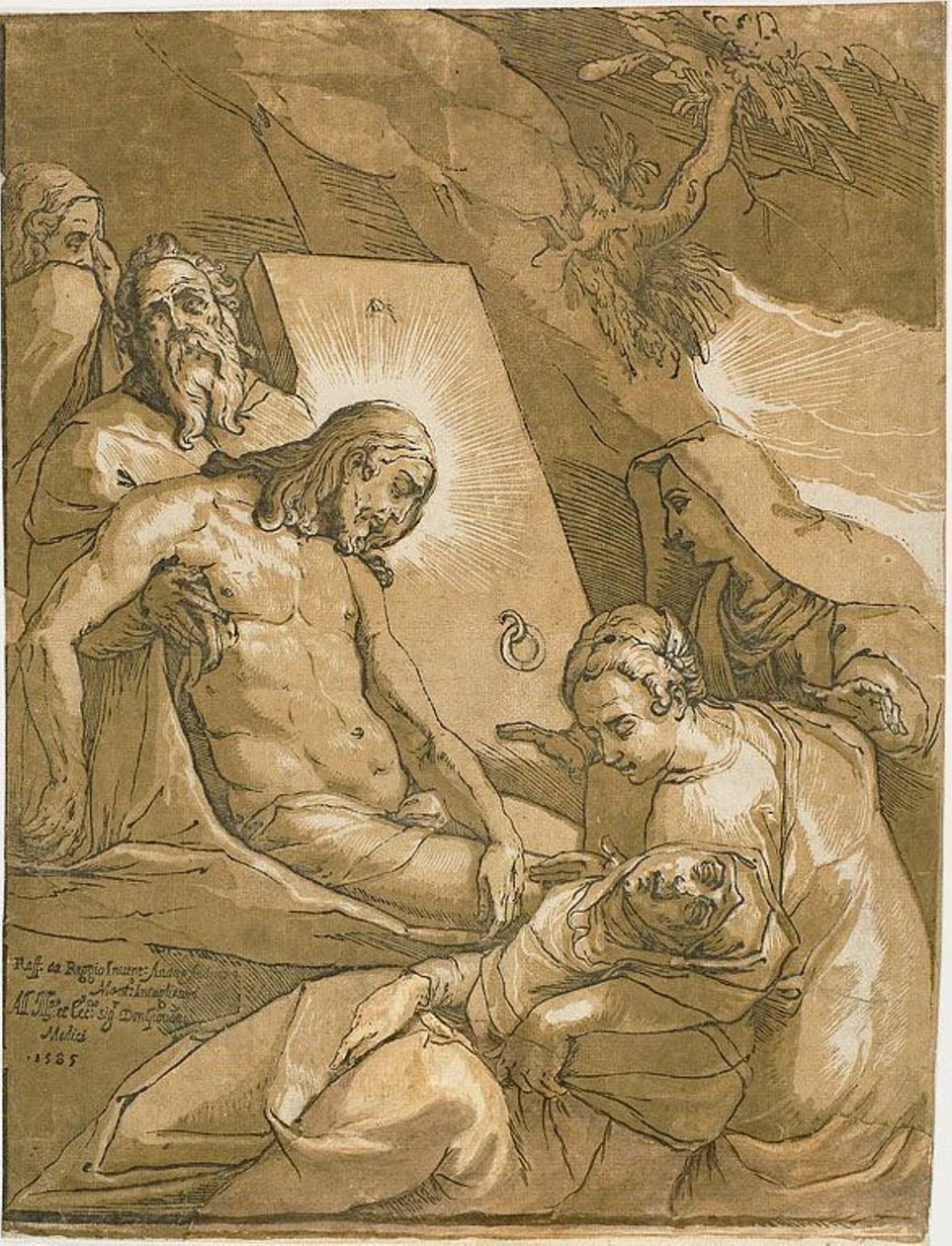 Gravleggingen av Andrea Andreani