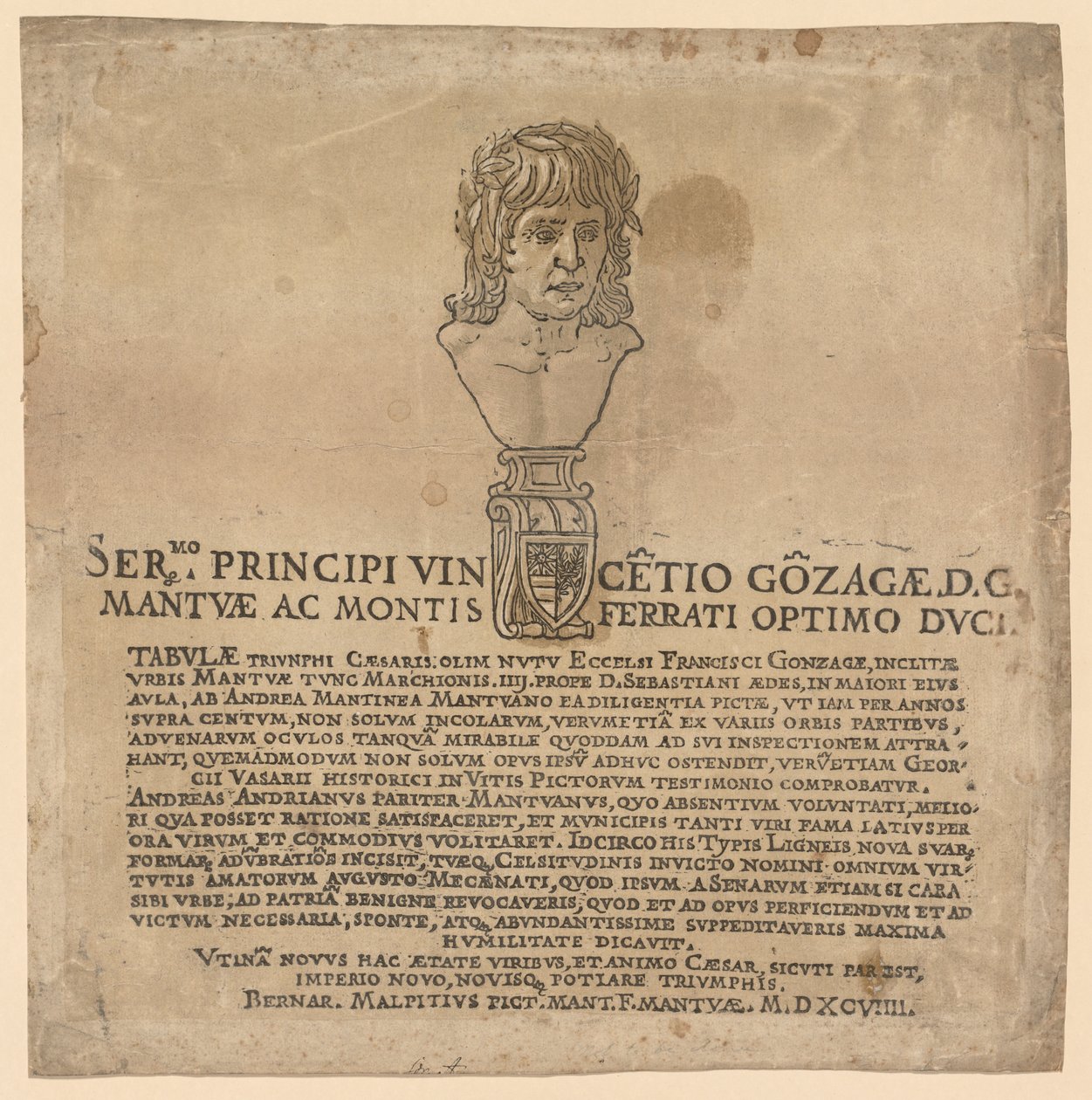 Julius Cæsars triumf, 1593-99. av Andrea Andreani