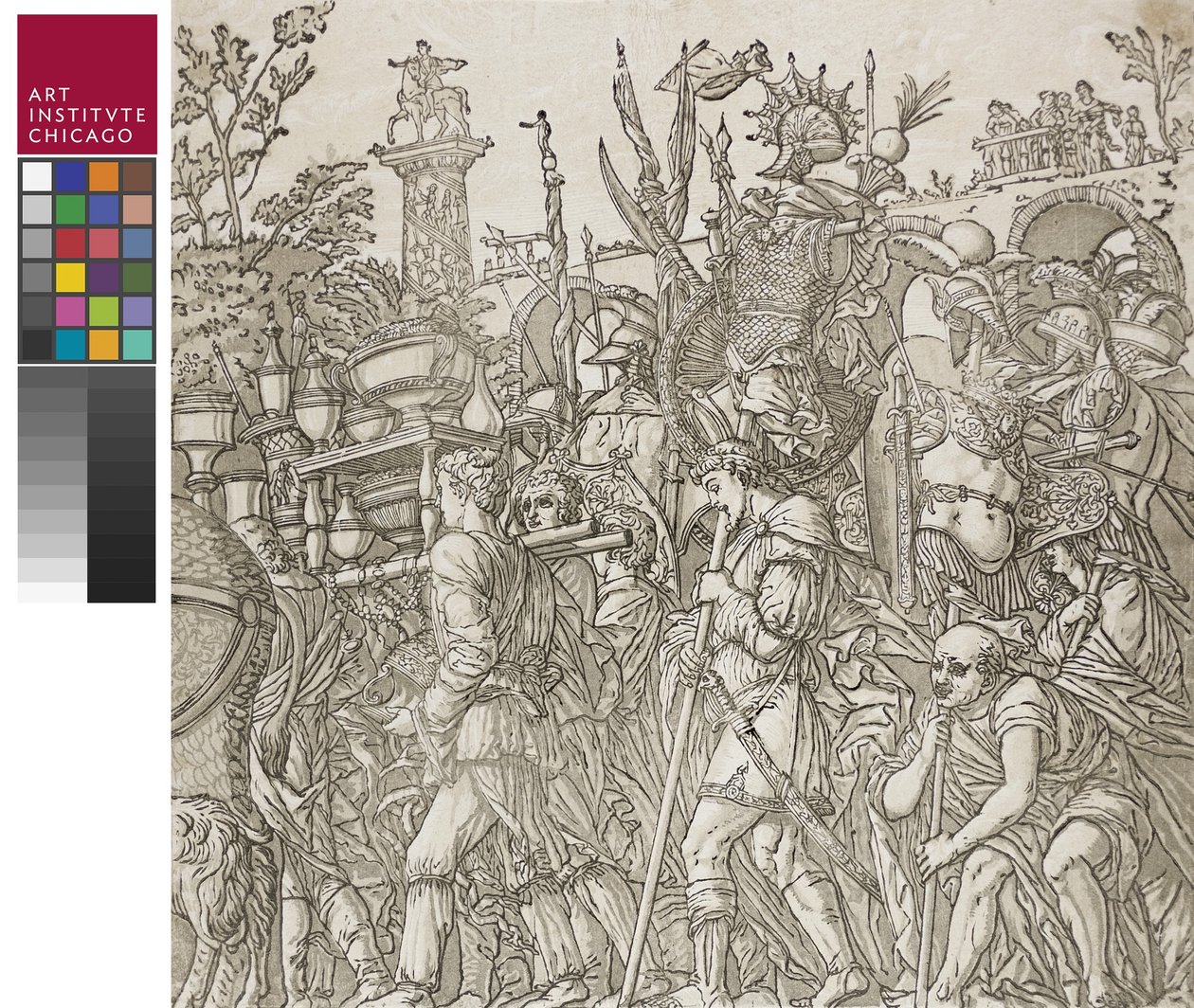 Cæsars triumf, 1599 av Andrea Andreani
