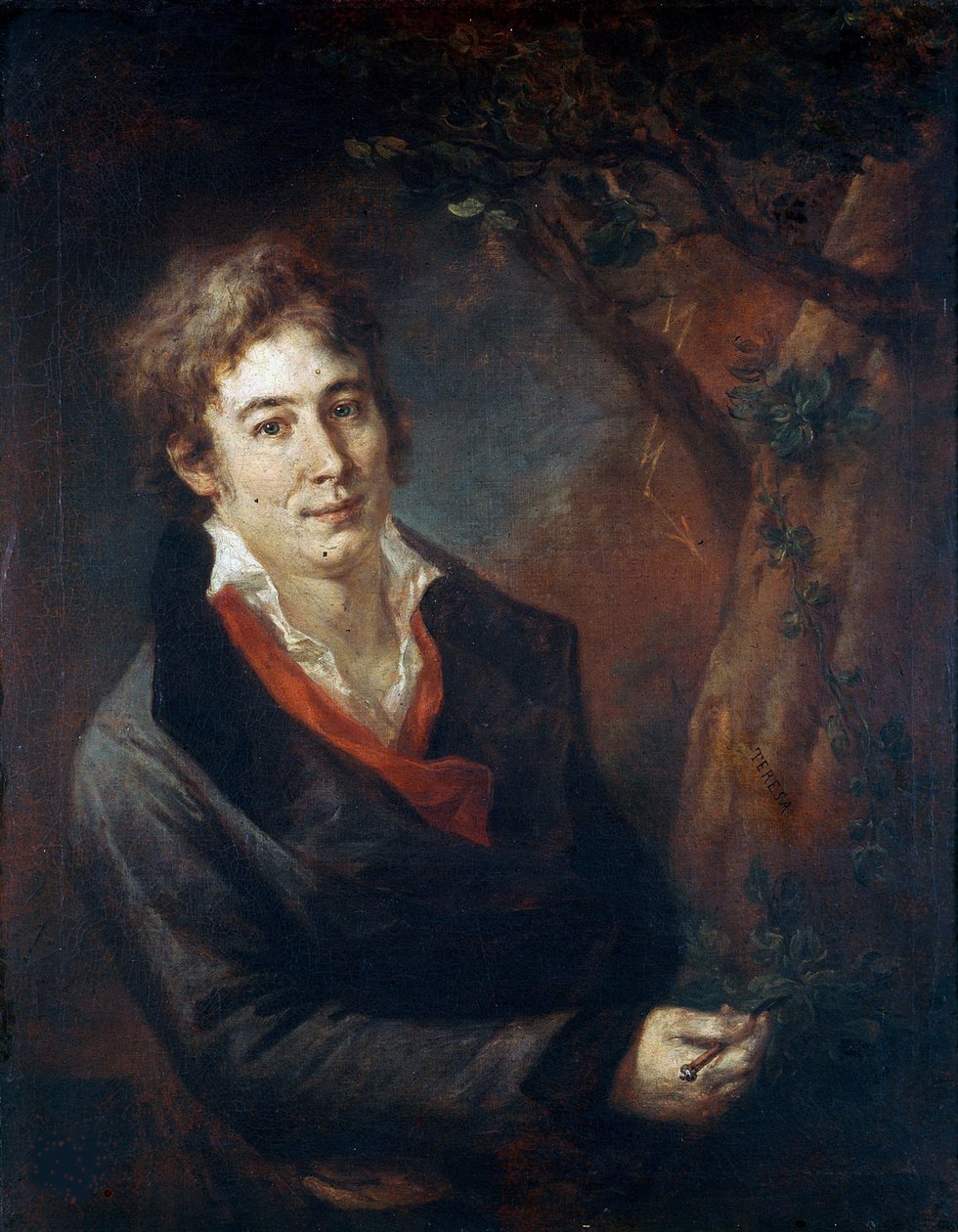 Portrett av Ugo Foscolo 1778-1827, 1801-1802. av Andrea Appiani