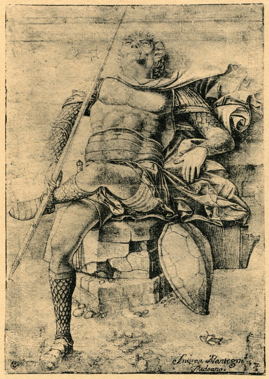 En sovende soldat, 1913. av Andrea Mantegna