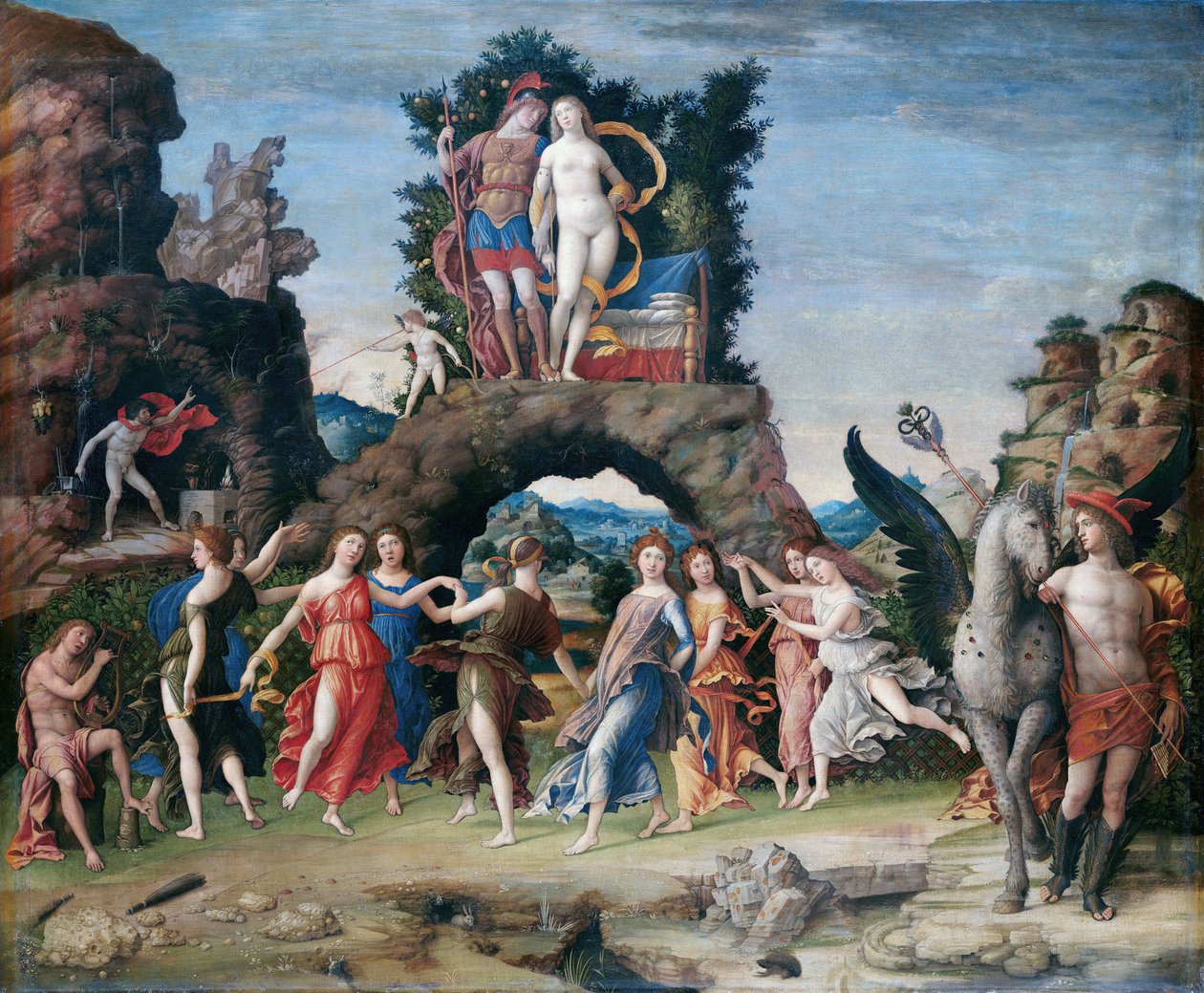 Parnassus av Andrea Mantegna