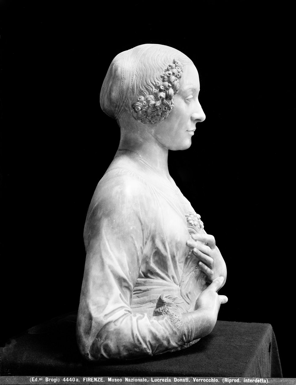 Dame med en bukett (marmor) av Andrea del Verrocchio