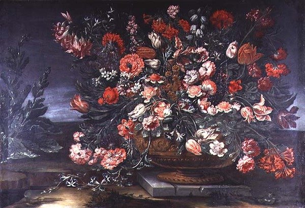 Stilleben av blomster av Andrea the Elder Scacciati