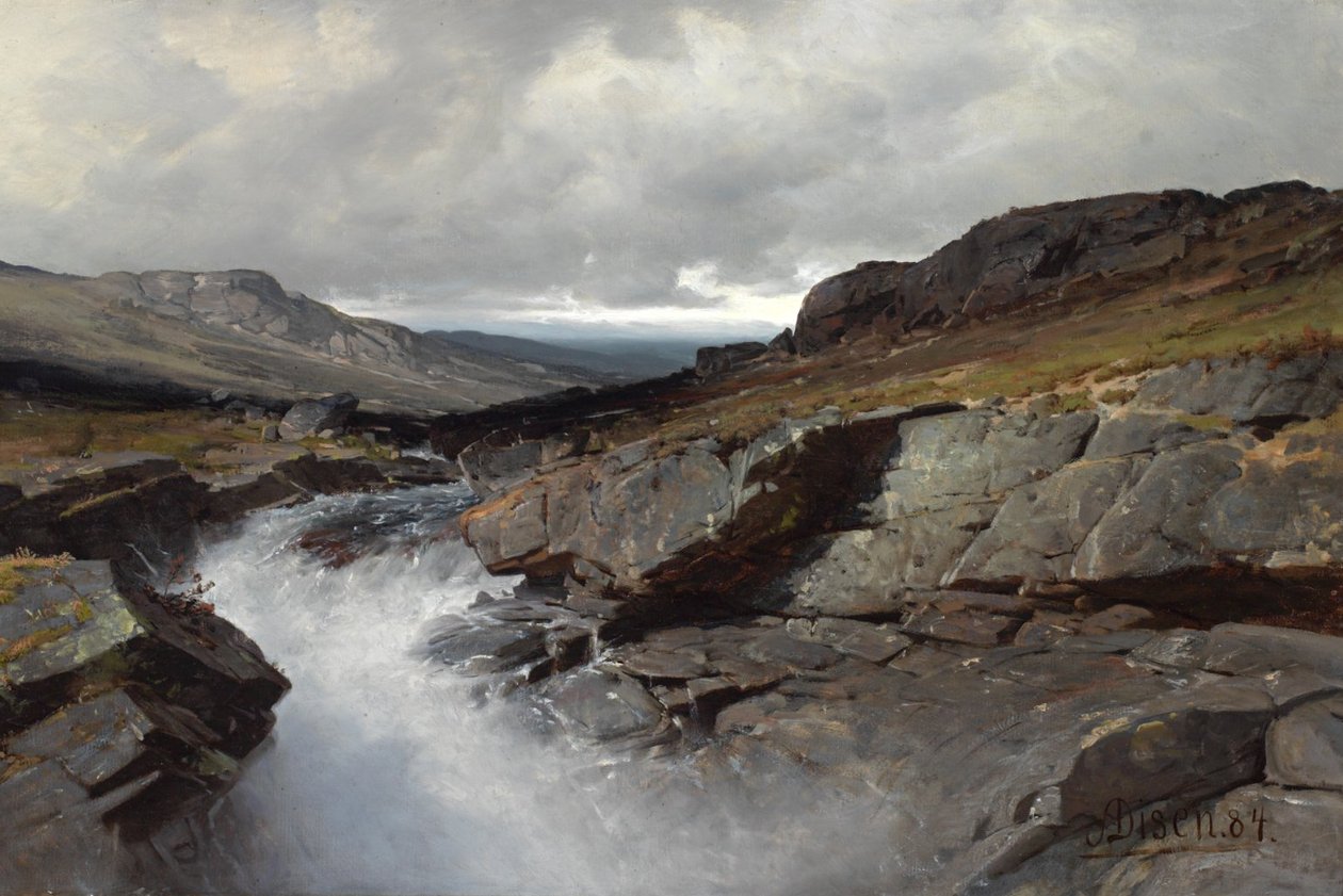 Fjellparti av Andreas Edvard Disen