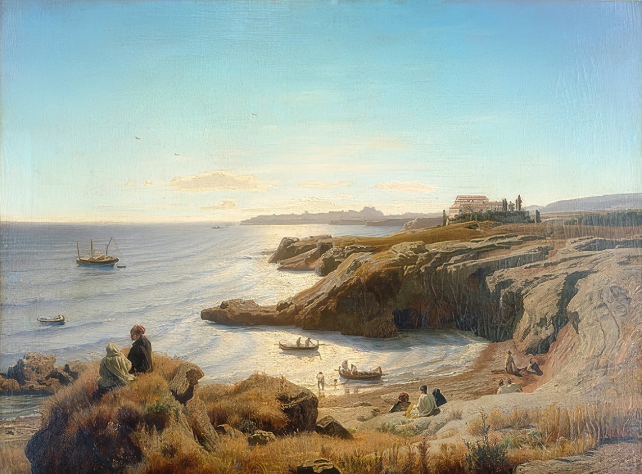 Syracuse-kysten. 1861 av Andreas Achenbach
