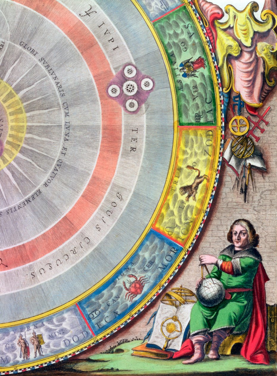 Nicolaus Copernicus , polsk astronom, 1660-1661 av Andreas Cellarius