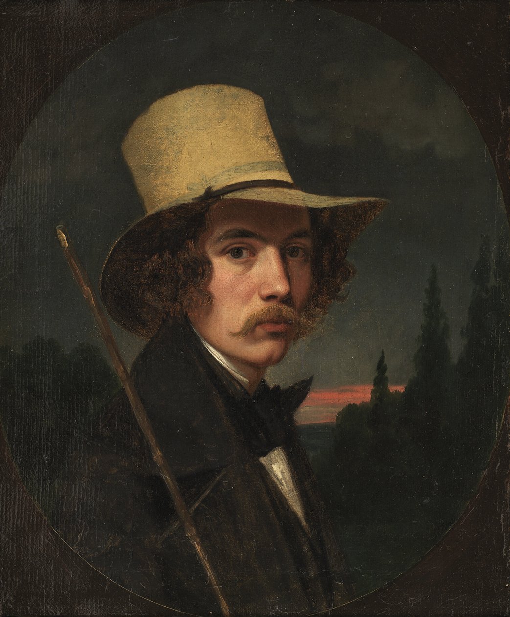 Selvportrett av Andreas Herman Hunæus