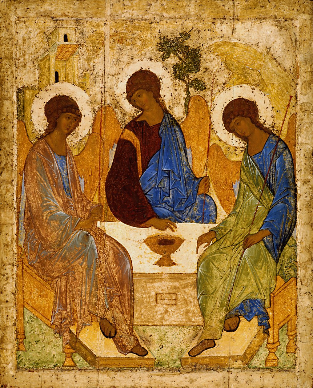 Den hellige treenighet (Troitsa) av Andrei Rublev