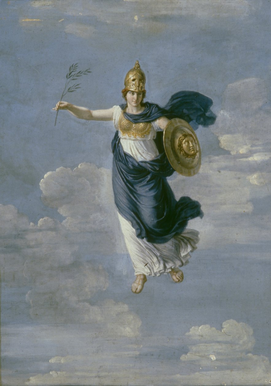 Minerva i himmelen, 1820 av Andrei Ivanovich Ivanov