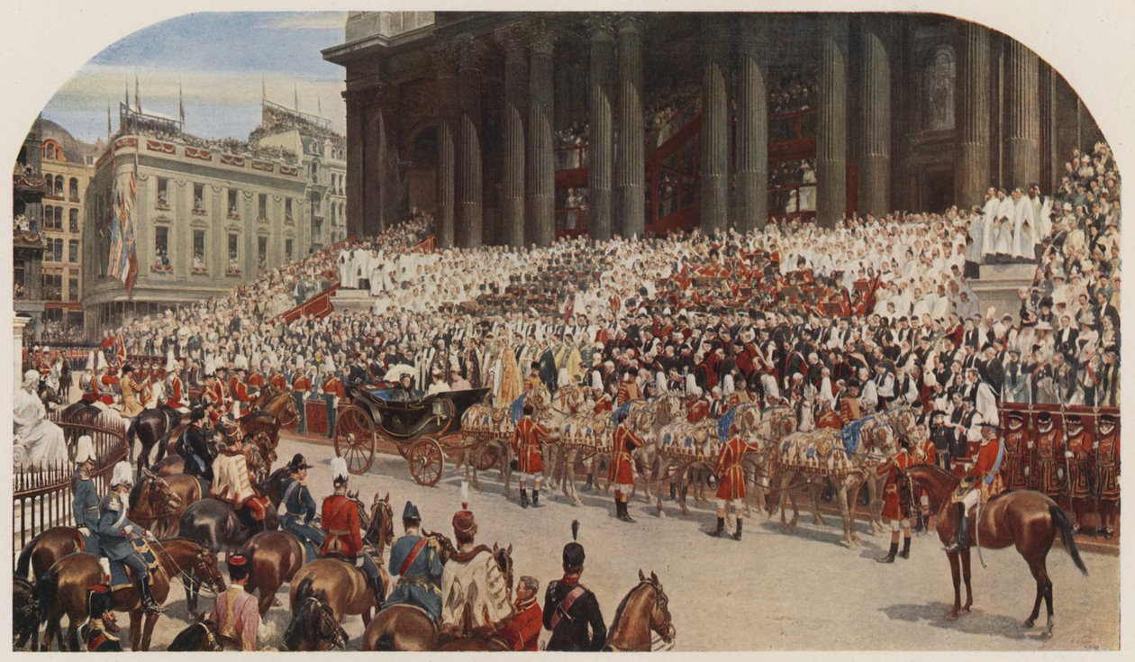 Dronning Victorias diamantjubileum, St Paul's Cathedral, London, 22. juni 1897 av Andrew Carrick Gow