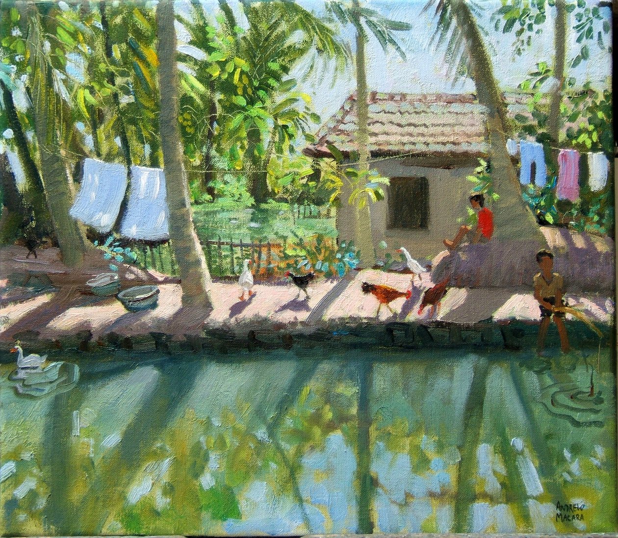 Backwaters, India av Andrew Macara