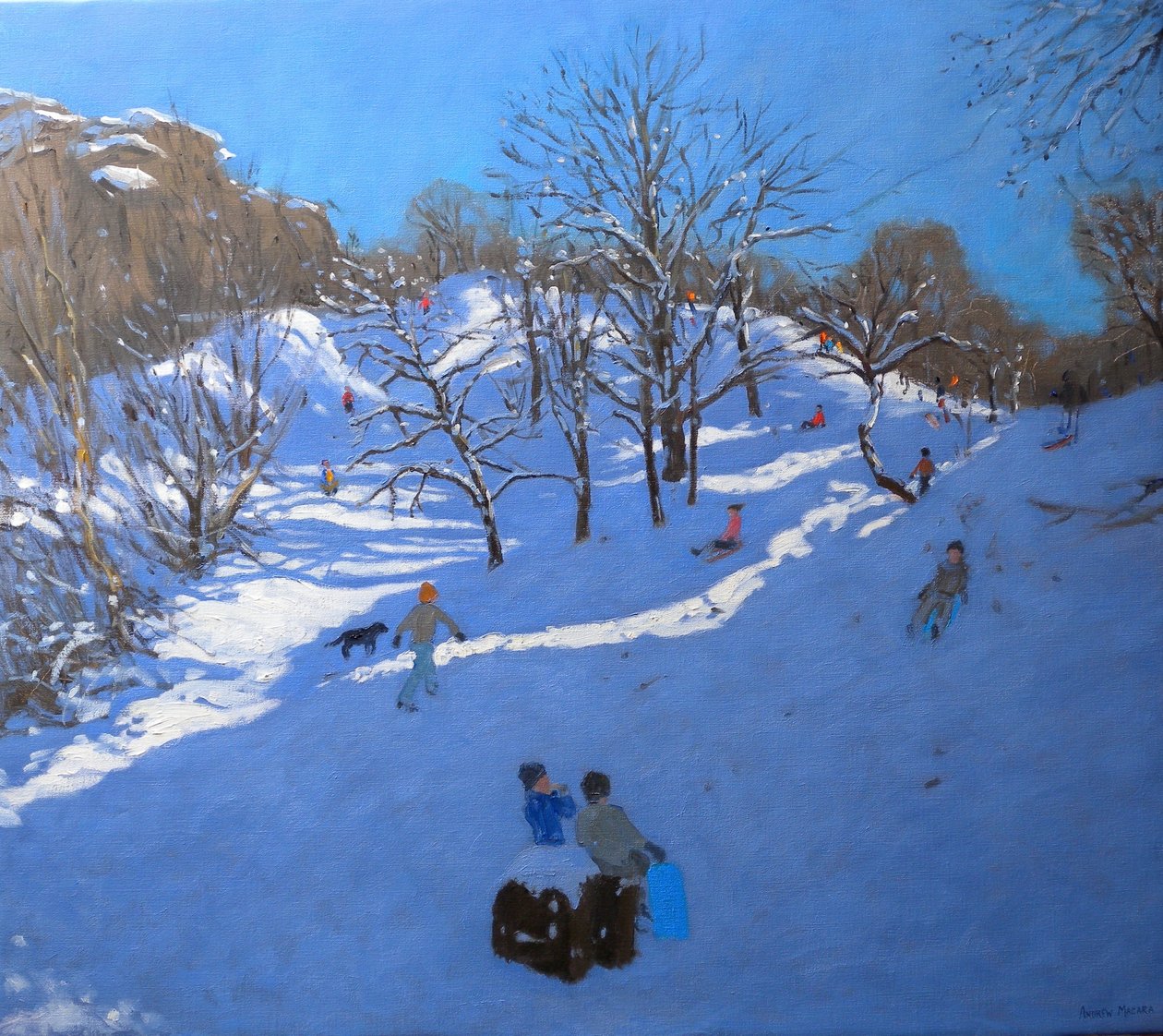 Bright Morning at Black Rocks, Derbyshire, 2009 av Andrew Macara