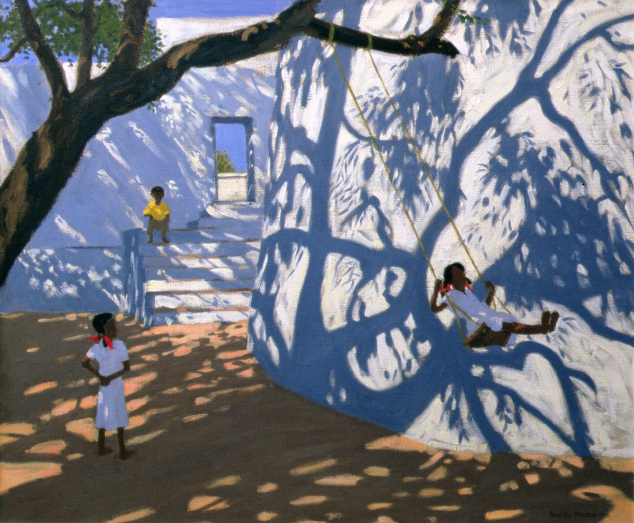 Girl on a Swing, India, 2000 av Andrew Macara