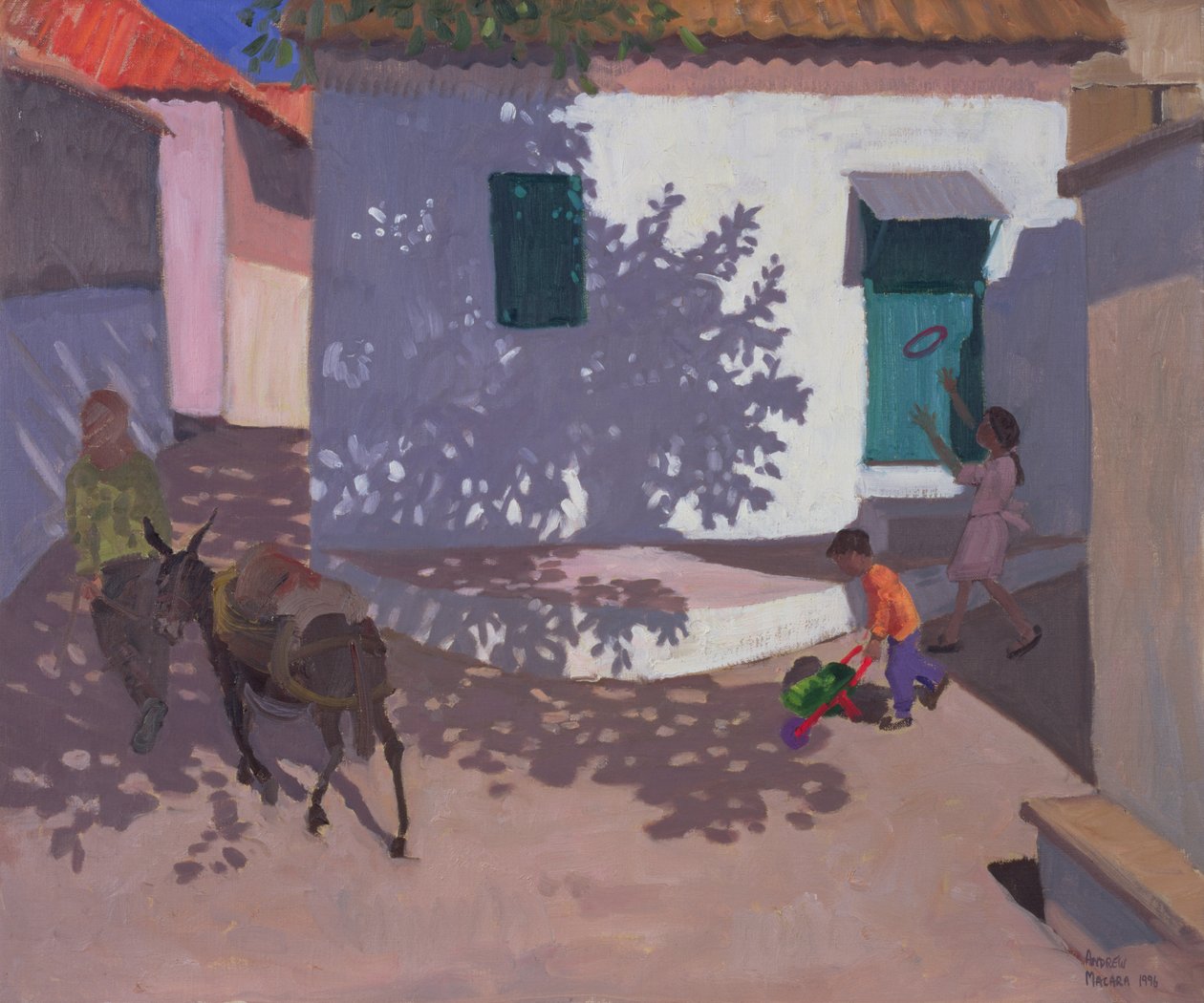 Green Door and Shadows, Lesbos, 1996 av Andrew Macara