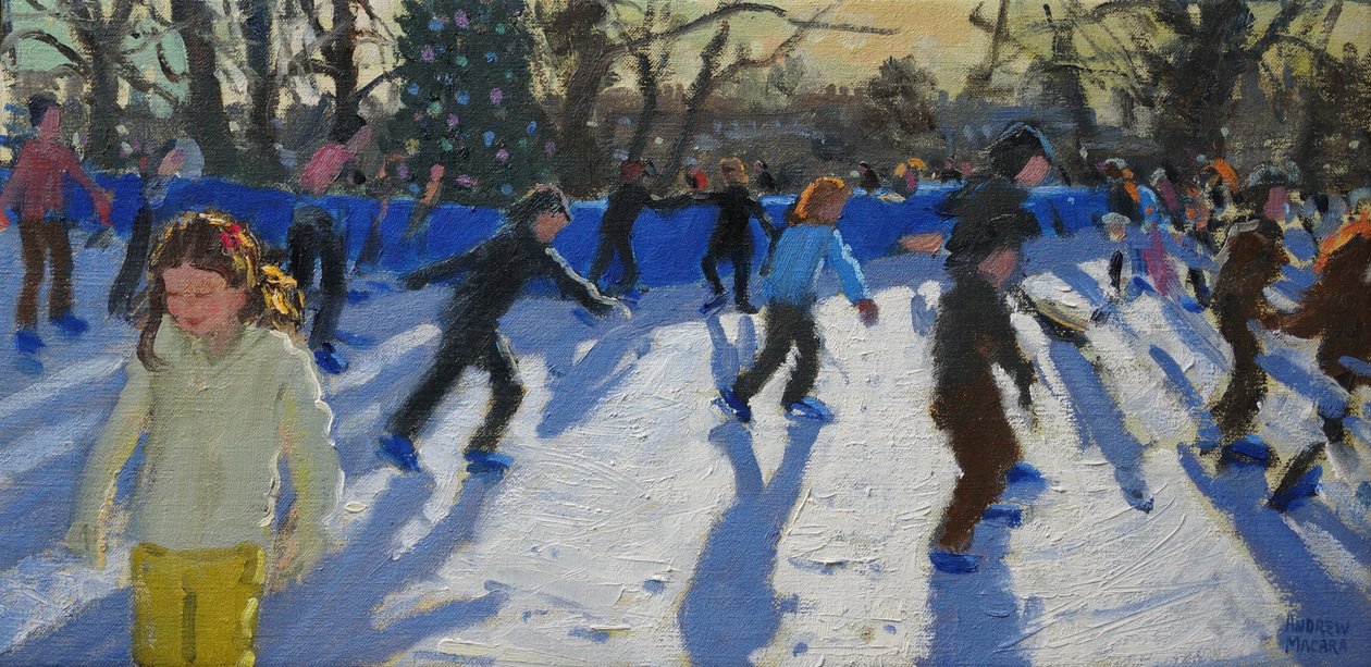 Skøyteløpere, Christmas Fayre, Fair; Hyde Park, London, 2014, av Andrew Macara