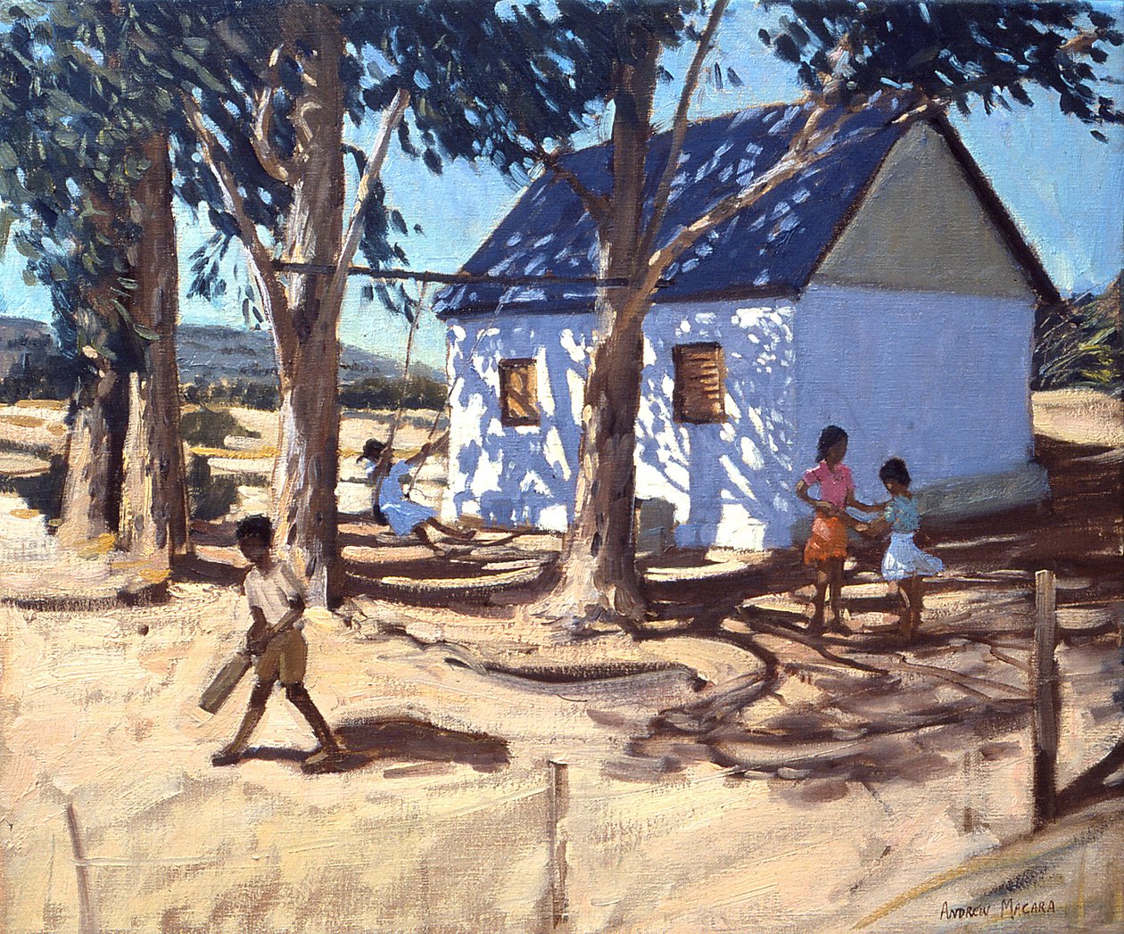 Lite hvitt hus, Karoo, Sør-Afrika av Andrew Macara