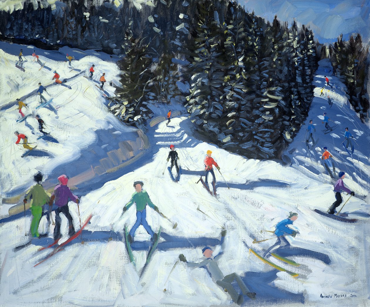 Midt på morgenen på bakken, 2004 av Andrew Macara
