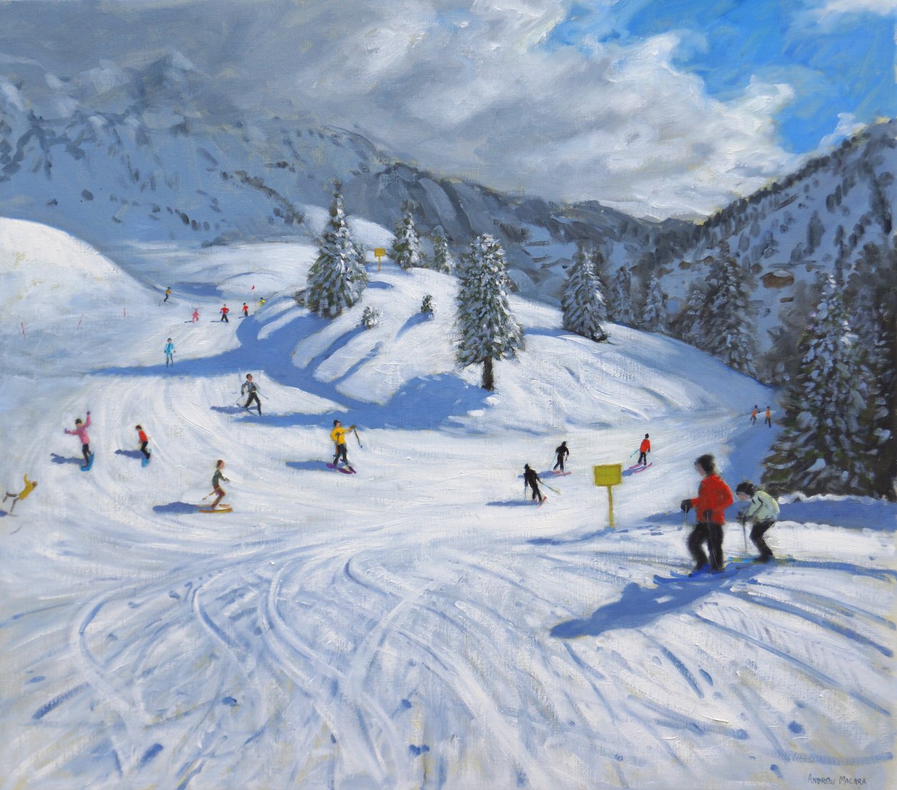 Ski, Kitzbühel, 2014, av Andrew Macara